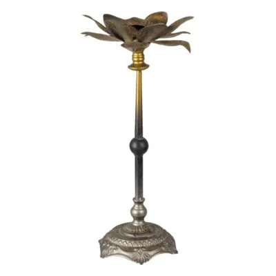 Clare & Eef Kerzenleuchter Kerzenständer Kupferfarbig mit Blättern - Bild 1 von 3