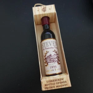 Sacacorchos de vino personalizado Steven abridor de botellas magnético elegante nombre regalo - Imagen 1 de 3