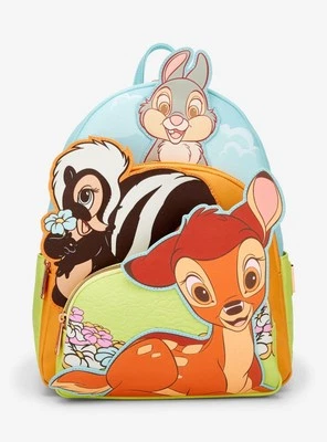 New - Loungefly Bambi & Friends Triple Pocket Mini Backpack - & Fully Wrapped - Image 1 of 4