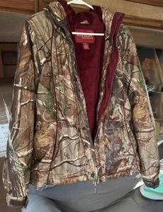  field and stream women large realtree camo hooded jacket coat hydroProof ultra  - Picture 1 of 4