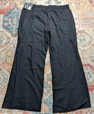 Pantalones Worthington para mujer negros súper anchos 100 % Tencel talla 1XL 40x31 Foto 1 de 4