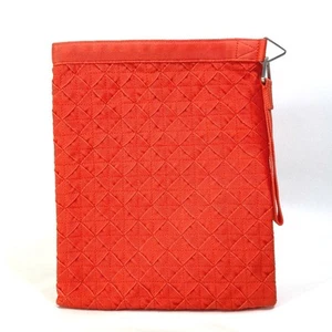 BOTTEGA VENETA 667060 Intrecciato Bag pouch with strap Clutch bag Orange - Picture 1 of 10