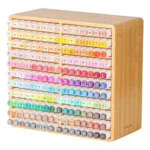 Marker Organizer Hold 176 Markers Birthday Gifts Bamboo Pen Holder Art Supply... - Picture 1 of 8