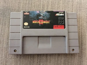 Mortal Kombat II 2 (Super Nintendo SNES, 1994) Authentic Tested - Picture 1 of 2