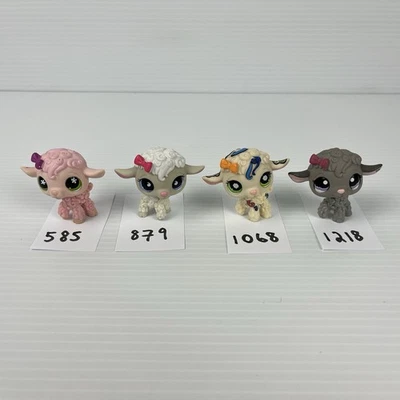 4 x Littlest Pet Shop подлинный овец LPS фигурка комплект #585 #879 #1068 #1218 - Изображение 1 из 4