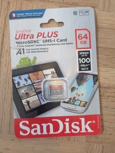 SanDisk Ultra PLUS 64GB microSDXC UHS-I Memory Card - Picture 1 of 1