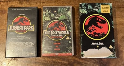 JURASSIC PARK THE LOST WORLD UNIVERSAL UK VHS 2-Tape BOX SET 1998 BOX IS POOR - Image 1 of 4