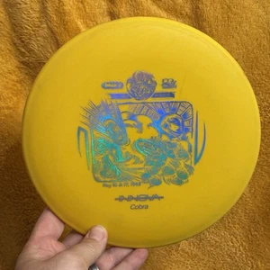 1998 Innova Cobra 179g Frisbee Golf Disc WBDGW PFN Rancho Mold Pat# Yellow - Picture 1 of 6