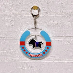 Equinox Yura Yura Acrylic Keychain Thoroughbred Collection Japanese Racehorse - Picture 1 of 3