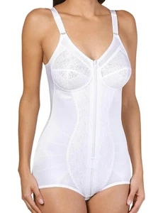 Ladies Zip Front Non-Wired Corselette – Firm Control Shapewear Bodysuit – Sizes - Picture 1 of 1