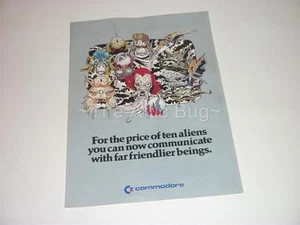 Brochure ~ 'Al prezzo di dieci alieni...' ~ Modem Commodore 64 - Foto 1 di 1