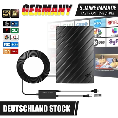 DVB-T2 DTMB Antenne Innen Außen 39DBI 600+ KM mit Intelligentem Signalverstärker - Bild 1 von 4