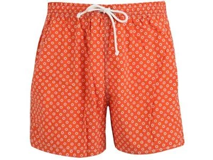 Kiton Napoli men's swimming suit trunks shorts bermuda size 2XL orange - Picture 1 of 6