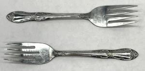 Oneida LTD Wm A. Rogers Fenway Tenedor para ensaladas Lote de 2 tenedores cubiertos de acero inoxidable - Imagen 1 de 5