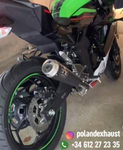 Tubo Escape Kawasaki Z125 / Ninja 125 Silencioso Inox Racing 2019–2024 - Imagen 1 de 2