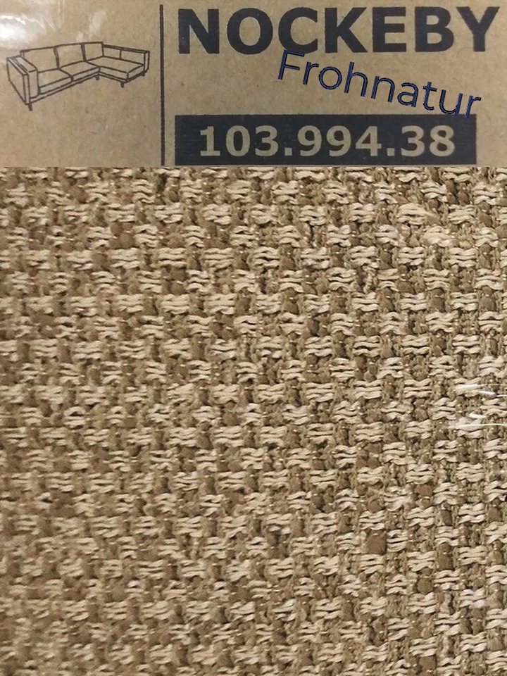 Ikea NOCKEBY Bezug 3er Sofa Recamiere rechts Lejde dunkelbeige 103.994.38 NEU OV - Bild 1 von 1