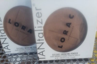 2 LORAC TANTALIZER BUILDABLE BRONZING POWDER SUN DAZE FULL SIZE .29 OZ NIB - Image 1 of 2