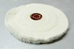 6" BUFFING WHEEL WHITE BUFF 30PLY NARROW BUFF THIN POLISHING BUFFING - Picture 1 of 4