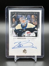 2022-23 SP Authentic ELVIS MERZLIKINS UD Authentics Auto - Columbus Blue Jackts