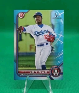 Bowman Prospects 2022/499 Sky Blue 1st Eddys Leonard Los Angeles Dodgers - Imagen 1 de 1