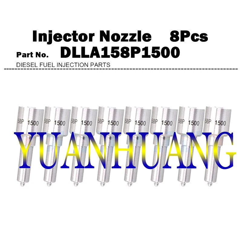 8x Injector Nozzle DLLA158P1500 for 06-07 Chevy GMC Duramax LBZ 6.6L 0986435521 Foto 1 de 1