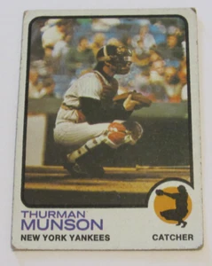 De colección 1973 Topps Thurman Munson #142 muy bueno/excelente - Imagen 1 de 6