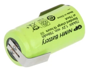 GP Akku 2/3 AA 1,2V / 750mAh GP75AAH + Lötfahne Z-Form Zelle 2/3AA , GP75AAH - Bild 1 von 2