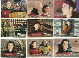 RO LAREN /  Michelle Forbes - STAR TREK THE NEXT GENERATION - 9 Trading Cards
