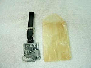 Vtg. Watch Fob ~ CAT--Track Type Tractor--Foley Machinery--Pewter--Unused--NIP - Picture 1 of 2