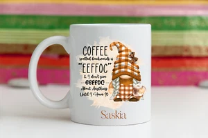 *PUBLICACIÓN GRATUITA NOMBRE PERSONALIZADO BASTANTE LINDO CAFÉ DIVERTIDO EEFOC GONK GNOMO TAZA TAZA - Imagen 1 de 1