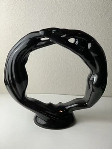 Vintage - MCM Eternity Circle of Love - Black Statue Skulptur / Keramik - Bild 1 von 7