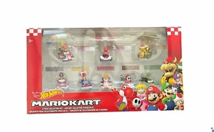 Hot Wheels Mario Kart 8-Pack Collector Set DieCast Yoshi Bowser Gliders NEW - Picture 1 of 4