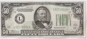 USA $ 50 1934 President Grant, San Francisco, California, High grade!!! - Picture 1 of 2