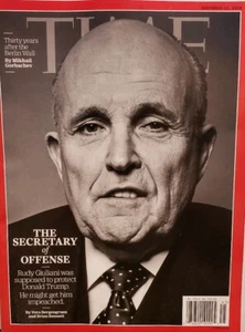 Time Nov 11 2019 Rudy Giuliani The Secretary of Offense FREE SHIPPING CB - Picture 1 of 1