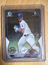 2023 Bowman Chrome 1st Joendry Vargas Error Card 1/1? BCP-218 LA Dodgers Look!!