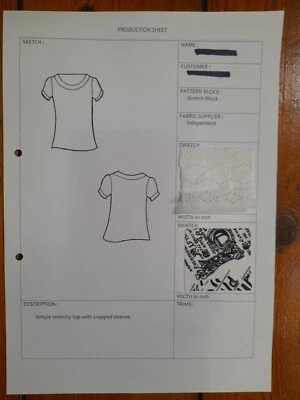 Sewing pattern - women's stretchy top - original - Size 10/12 - Image 1 of 2