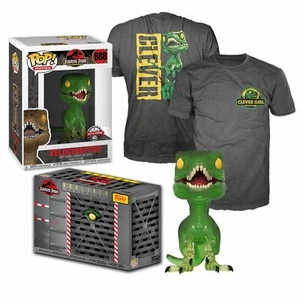 FUNKO POP TEES JURASSIC PARK VELOCIRAPTOR 888 SPECIAL EDITION + T-SHIRT TAGLIA M - Imagen 1 de 1