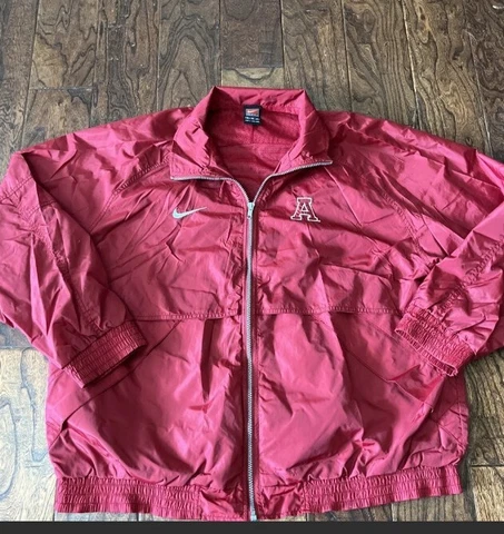 Nike Alabama Crimson Tide Vintage Windbreaker Jacket Size Extra Large XL Cover