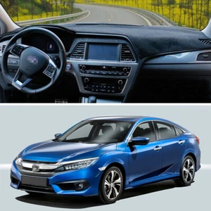 Car Dashboard Carpet Dash Mat Sun Visor Cover for 16-21 Honda Civic Sedan/Coupe - Picture 1 of 7