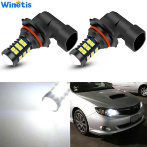 2X Xenon White 9005 LED High Beam Daytime Running Light Bulbs for Subaru WRX STi - Picture 1 of 11