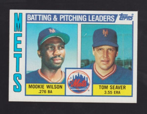 1984 Topps #246 Mets Un-Marked Checklist - Tom Seaver - ExMT - 046 -🔥⚾🔥