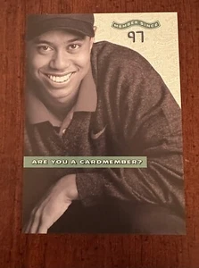 Member 1997 American Express Tiger Woods Masters Champion Post Card NOT Badge - Picture 1 of 2