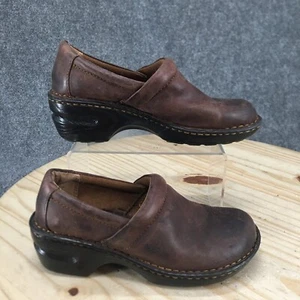 BOC Born Concept Shoes Womens 7 M Peggy Clogs Slip On C45723 Brown Leather - Picture 1 of 17