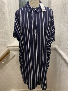 Mango Striped Dress Size 14, Bnwt, Holiday, Party, Races, Cruise, Summer - Picture 1 of 5