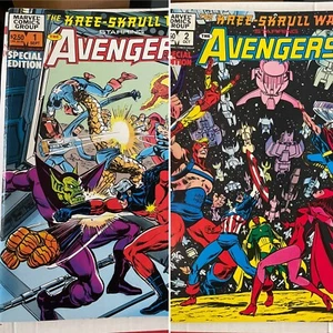 KREE-SKRULL WAR STARRING THE AVENGERS #1 & 2 (1983 Marvel) KOMPLETTSATZ 2 - Bild 1 von 5