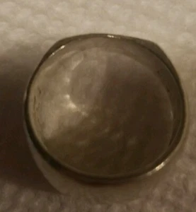 Sterling Silver Wide Band Ring (Vintage) - Picture 1 of 4