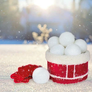 Bola de nieve decorativa aprox. 140 piezas bola de nieve decoración artificial de invierno bola de nieve artificial - Imagen 1 de 8