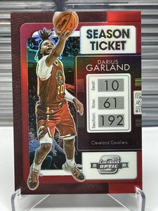 2021-22 Panini Contenders Optic Darius Garland Red Silver Season Ticket