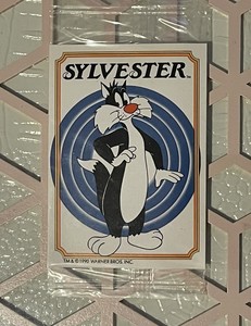 Vintage 1990 Tyson Warner Bros. Looney Toons Cartoon Insert Card Sylvester...