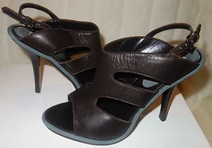 Barneys NY Co Op Black Slingback Heel Sandals  sz 39 new $495 - Picture 1 of 3